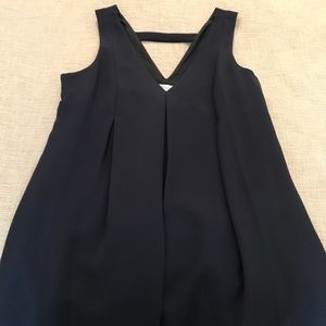 BCBG Navy Sleeveless Dress
